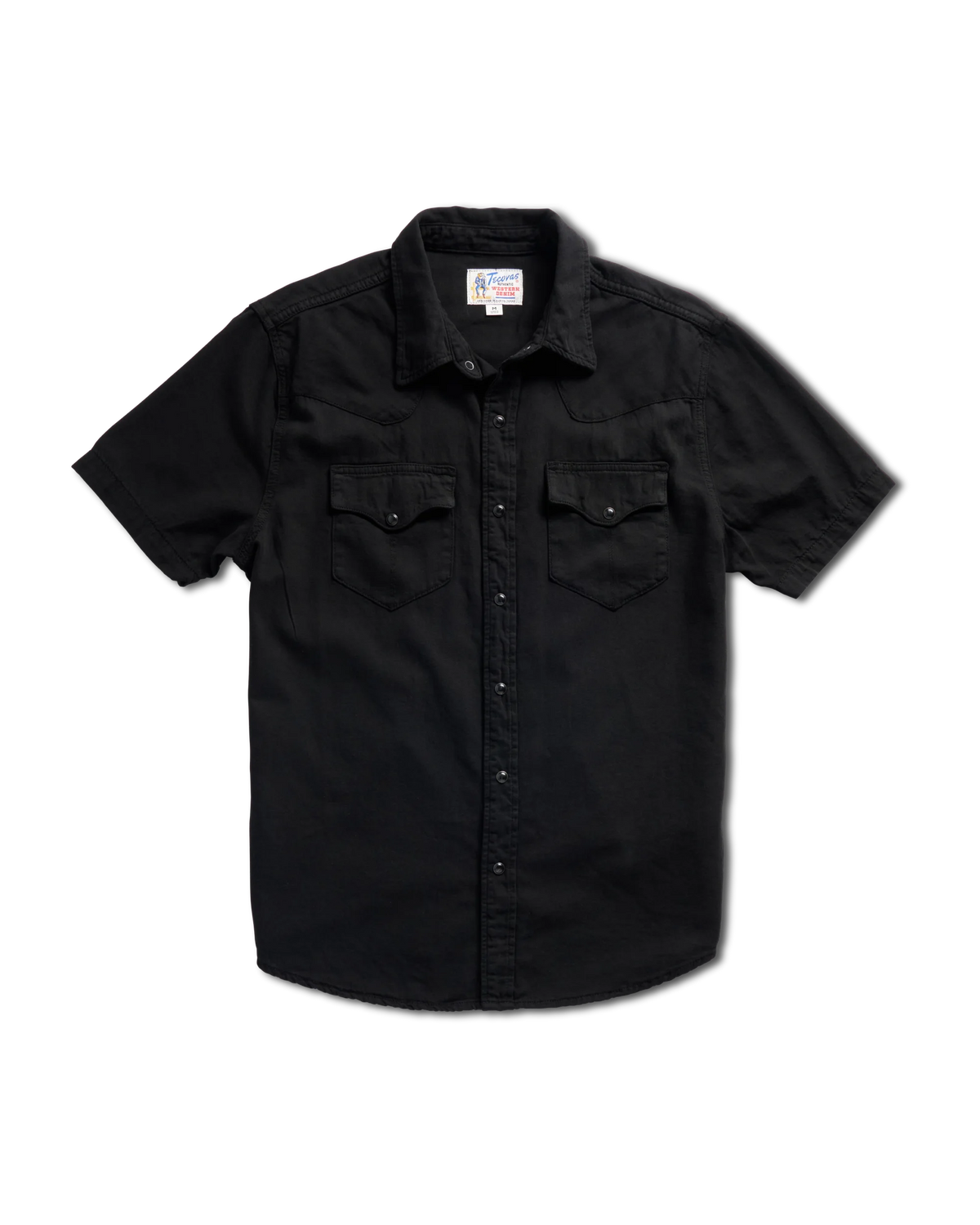 Men's Denim Short Sleeve Pearl Snap